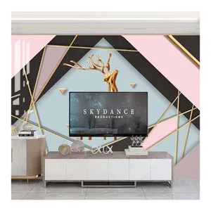 Luxury Tv Background Printing Wallpaper Murals 3D 5D 8D Wall Mural For Home Decoration Drop Ship thumbnail-5