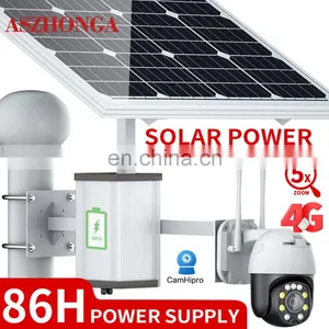 HD 5MP 5X ZOOM Security IP Camera Wireless 3G 4G SIM Card Outdoor PTZ CCTV Surveillance Cam 60W 30AH Battery Solar Panel CamHi thumbnail-2