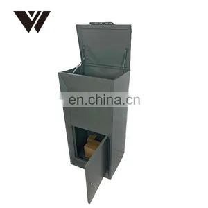 Customized Galvanized Steel Waterproof Vertical Top Access Sheet Metal Package Storage Parcel Letter Delivery Drop Box thumbnail-2