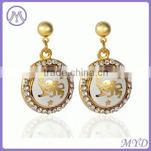 Fashion Enamel Drop Earrings Jewelry Making thumbnail-4