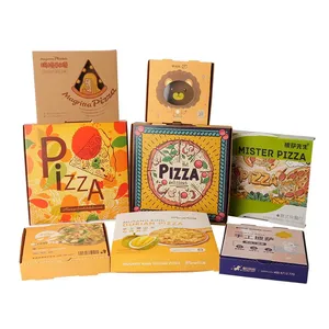 Chinese Manufacturer Supply Custom Boxes Full-Color Printing 10/12/14/16 Inches Pizza Box thumbnail-3