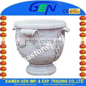 Natural Stone Flower Pot For Sale thumbnail-1