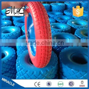 Endural Solid Small Flat Free Wheelbarrow Wheel PU Foam Wheel 3.25 / 3.00-8 thumbnail-5