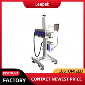 30W 40W CO2 Flying Laser Marker Non-Contact Marking on Moving Bottles, Cans, Food Packaging Lines thumbnail-5