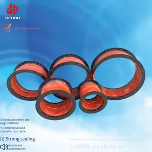 High-temperature-resistant Flexible Telescopic Air Duct Connection, Flexible Canvas Connection for Fans, and Fireproof Flexible Ventilation Connection Made of Silicone Cloth thumbnail-2