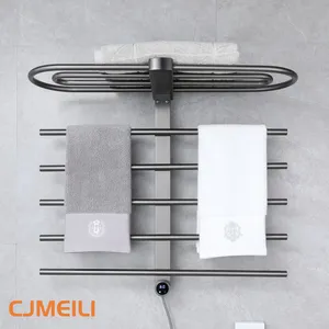 Bathroom Electric Heated Towel Rack, Towel Warmer for Bathroom, Wall Mounted Stainless Steel,5 Colours thumbnail-5