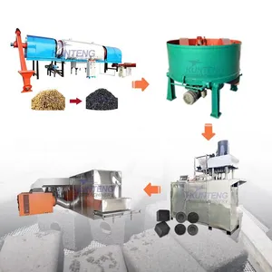 Saw Dust/ Wood Shavings Charcoal Making Machine Charcoal-briquette-machine Palm Waste Charcoal Production Line EPC thumbnail-1