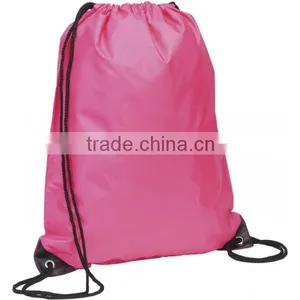 Customized Logo Branded Nylon Drawstring Bag thumbnail-1