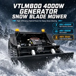 VTLM800 Robot Snow Plow Electric+Brush+Cutter 9.2kW 452cc Loncin Gasoline Engine Rear Disc Mower For Solar Farms thumbnail-1