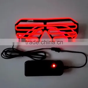 EL Light Wire Flashing Shutter Shades Glasses thumbnail-4
