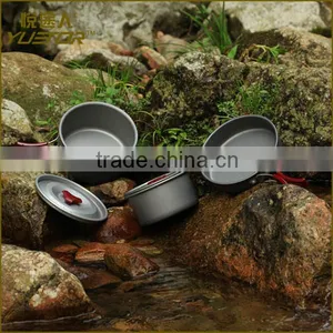 17pcs Lightweight Outdoor Camping Hiking Cookware Backpacking Cooking Picnic Bowl Pot Pan Set thumbnail-3