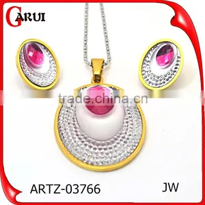 Jewelry Set In Latest Design Pendant Necklace Fashion Heavy Jewelry Set thumbnail-2