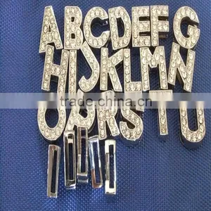 Supply All Size Letters,alloy Diamond Letters, 10mm Slide Letters thumbnail-6