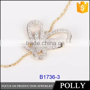 New Design Butterfly Bracelet Gril's Silver Sterling Bracelet Fashion Jewelry thumbnail-1