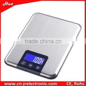 15kg Stainless Steel Digital Weighing Wall Mounted Kitchen Scales With Hanger thumbnail-1