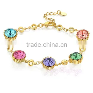 Colorful Gemstone Ladies Women Bracelet Models thumbnail-1