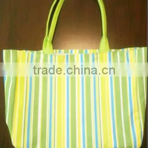 Polyester Striped Tote Bag thumbnail-1