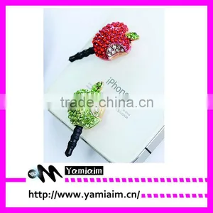 Fancy Girly Apple Shape Dust Plug for Iphone Etc thumbnail-1