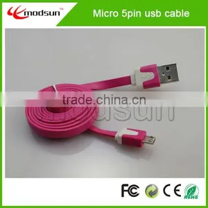 High Quality,flat Noodle Micro Usb Cable.noodle Colorful Micro Usb Cable for Samsung for Mobile Phone(MDC1030) thumbnail-3