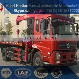 Flat Bed Road Cleaner With Crane Truck Emergency Rescue Truck Wrecker for Sale thumbnail-1