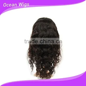Human Hair Lace Wig, Body Wave, 20", Natural Color thumbnail-6