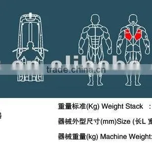 2016 Popular Fitness Equipment/TZ-6008 Commercial Gym Machine/Lat Pulldown thumbnail-3