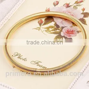 New Fashion Jewelry Spring Tube Type Bangle Gold Plated Adjustable Bracelet thumbnail-4