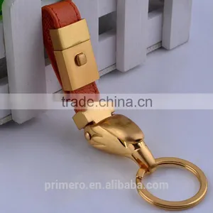 Hot Sale Latest Eagle Head Leather Keychain Creative Car Key Ring Charm Pendant thumbnail-2