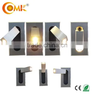 1/3W Square or Round Rotatable Stylish Home Wall Lamp LED thumbnail-6