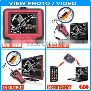 Pro 20m 12 LED Endoscope Borescope Sewer DVR 3.5" Pipe Inspection Camera System thumbnail-5