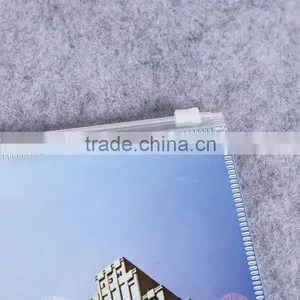 Business Promotion A4 Size Plastic Zipper Pvc Bag Document Bag Slide Zip Lock Plastic Bag thumbnail-3