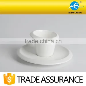 Plain Fine China Ceramic Teacup With Saucer thumbnail-1