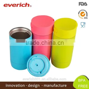 2015 Double Wall Stainless Steel 18/8 Vacuum Side Open Quick Stopper Mug thumbnail-1