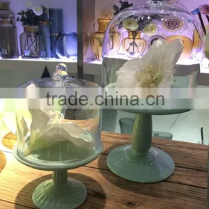 Clear Dome Green Ceramic Base Cake Decoration thumbnail-1