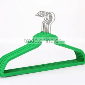 Heavy Duty Suit Hanger Velvet Hanger Slim-Line Flocekd Black Non-Slip Velvet Hanger thumbnail-4