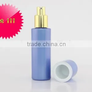 Skin Care Packagings Bottles Blue Glass Cosmetic Pump Bottle Jar With Screw Cap thumbnail-2