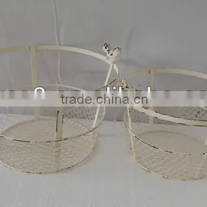 Vintage Handmade Metal Wire Basket Wholesale Quality Choice thumbnail-1
