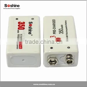 Soshine NI-MH Battery 9 Volt 9V NIMH Rechargeable Battery 350mah From China Manufacturer thumbnail-4