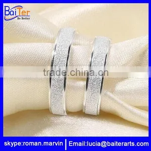 Wholesale Dull Polishing 925 Sterling Silver Lesbian Wedding Rings thumbnail-1