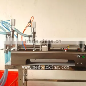 Liquid or Softdrink Pneumatic Filling Machine Double Heads (100-1000ml) thumbnail-1