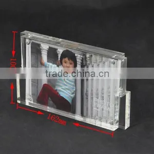 22mm Transparent Acrylic Magnetic Photo Frame Bolck thumbnail-4