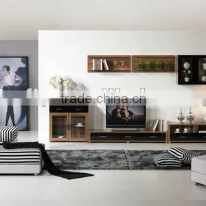 Modern Wooden TV Stand Set thumbnail-1