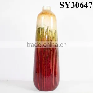 Glazed Porcelain Tall Outdoor Flower Vase thumbnail-3