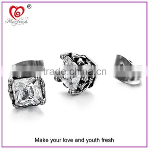 316L Stainless Steel Earrings Fancy Earring Stud Wholesale Tiny Cool Latest Fashion Women Stainless Steel Earring 2015 thumbnail-1