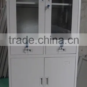 Office Steel Folding Storage File Cupboard With Two Drawer thumbnail-1