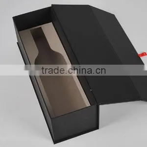Matt Black Cardboard Wine Paper Box thumbnail-6
