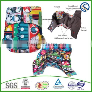 2016 Happy Flute Wholesale Cloth Diaper Baby Cloth Diaper One Size Fits All Adjust Nappy Factory thumbnail-1