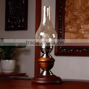 Antique Wooden Table Lamp ,table Light,desk Light thumbnail-2