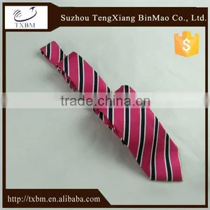 Customize Silk Men's Neck Tie in Stripe Pattern thumbnail-1