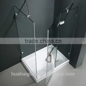 Straight Tempered Glass Pannel Corner Shower Door thumbnail-5